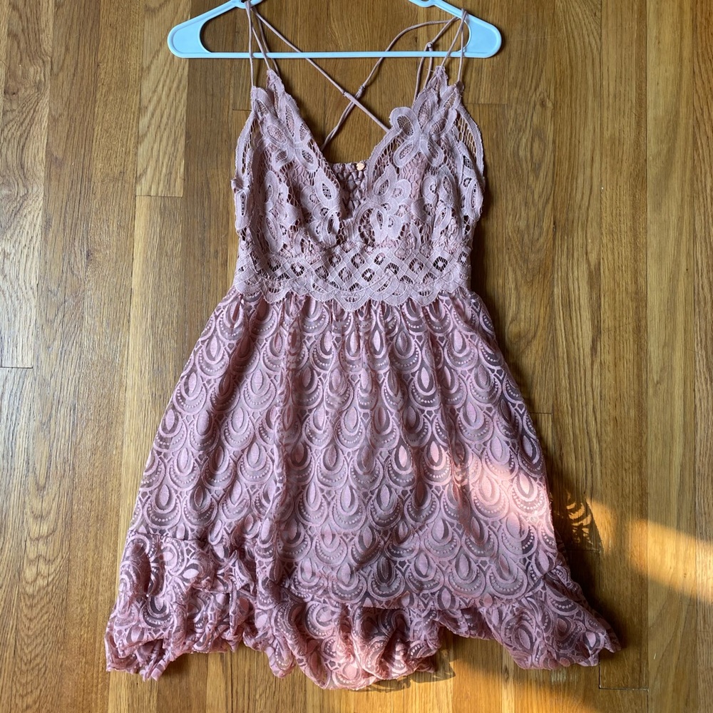 Free People Adella Lace Dress
